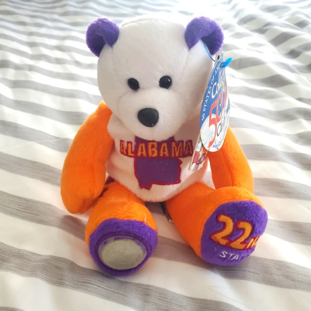 Coin‎ Bears, Limited Treasures Coin Bear, Alabama NWT 50 States of America